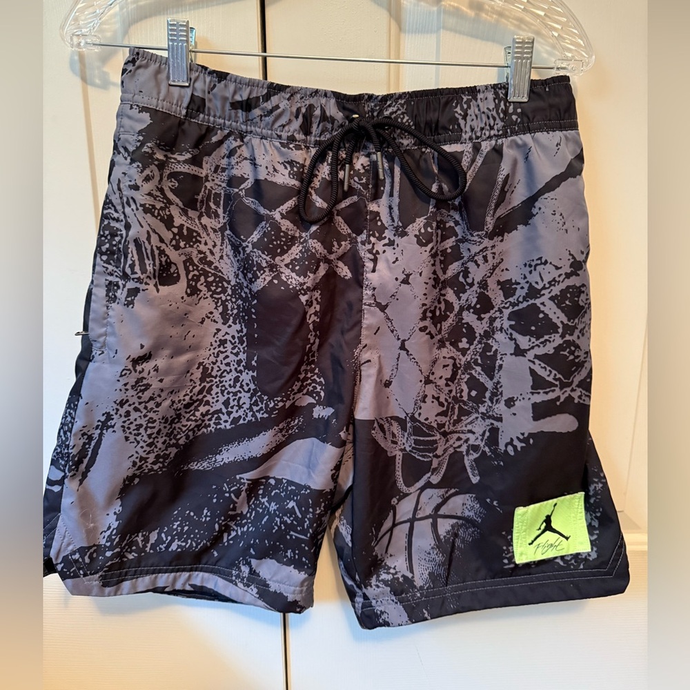 Jordan Flight Poolside Men's Printed Shorts Black Comfort